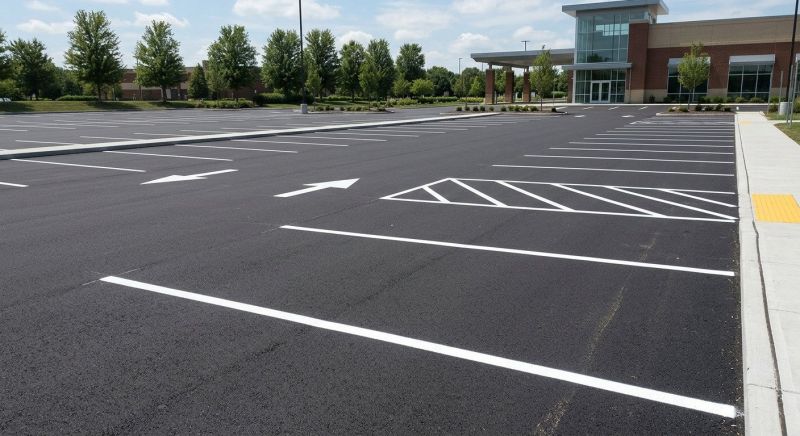 Asphalt Painting in Savannah, GA