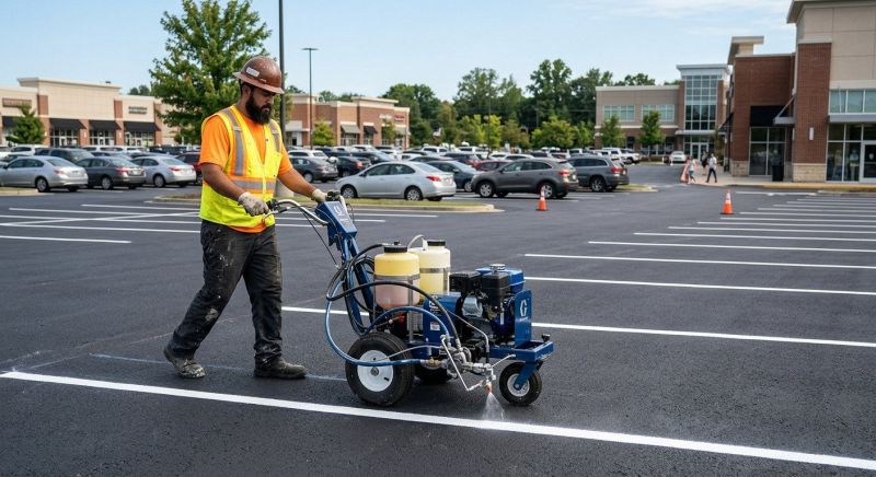 Asphalt Striping in Houston, TX