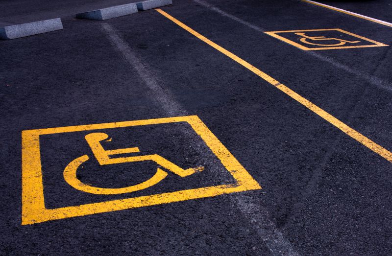 Disability Parking Marking in Roswell, GA