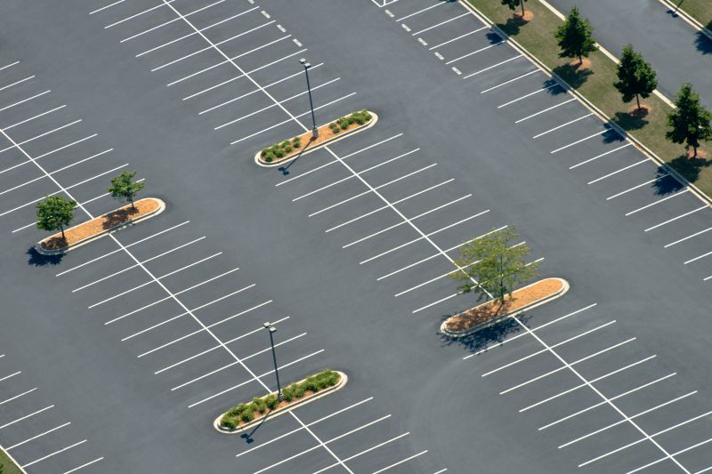 Parking Lot Striping in Spring