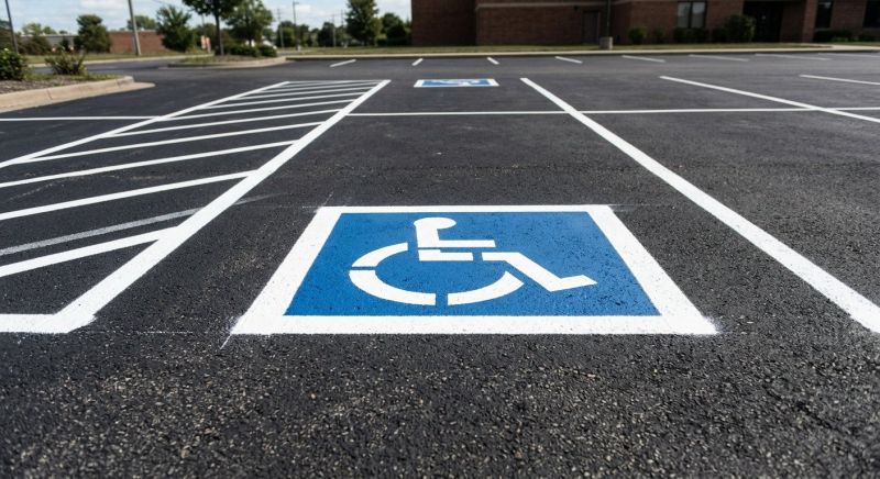 Parking Space Marking in Katy, TX